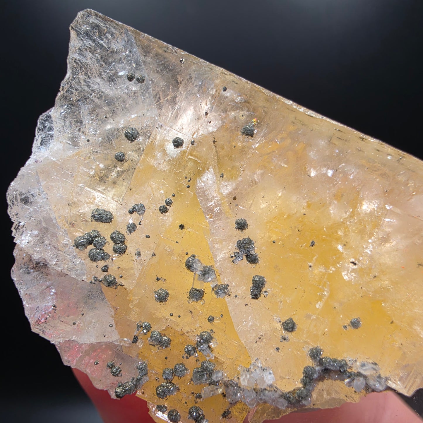 Fluorite with Chalcopyrite - Morocco