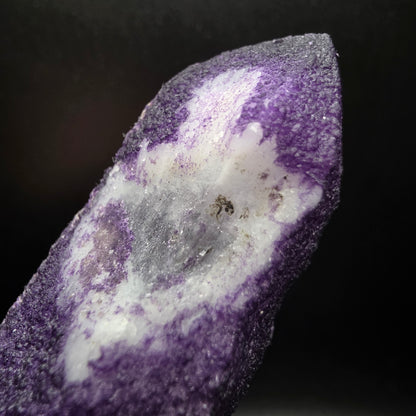 Purple Fluorite on Quartz - Inner Mongolia