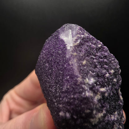 Purple Fluorite on Quartz - Inner Mongolia