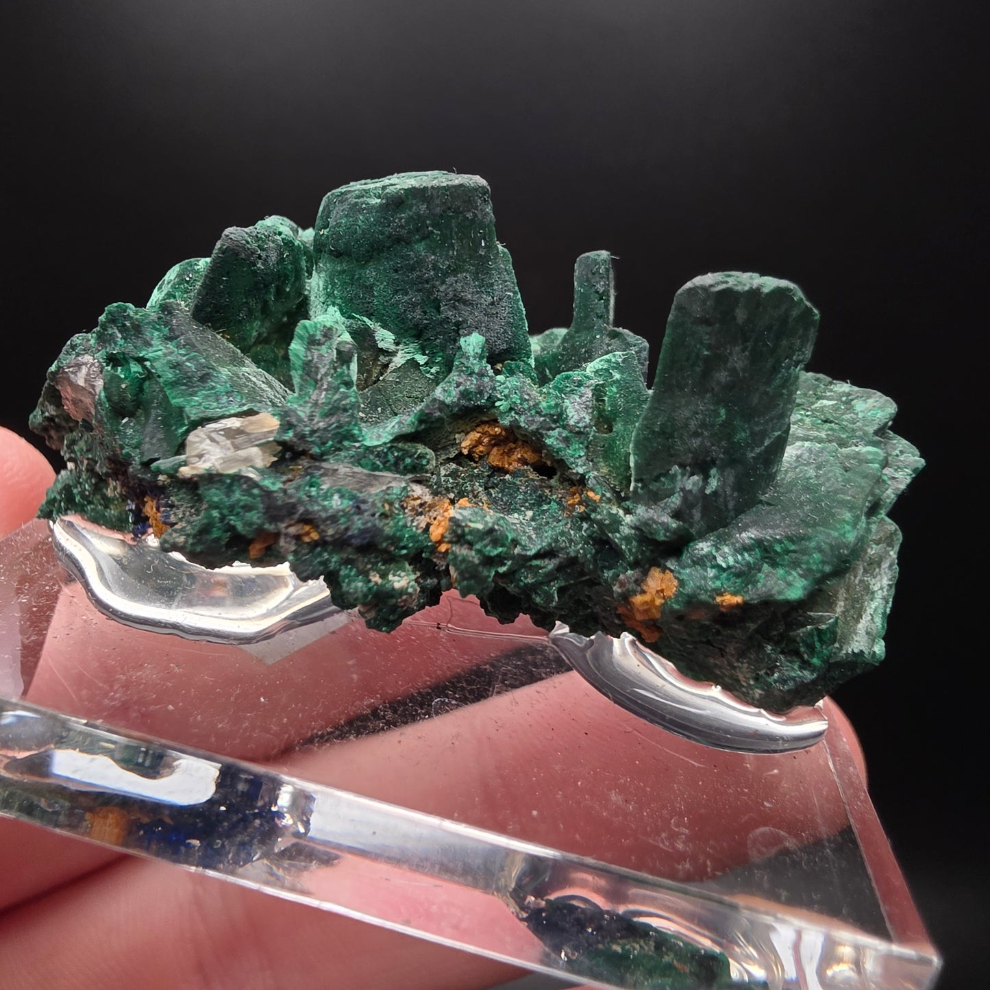 Malachite after Azurite - Morocco