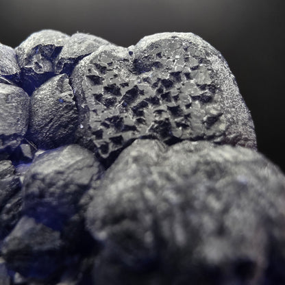 Blue Fluorite on Quartz - Inner Mongolia