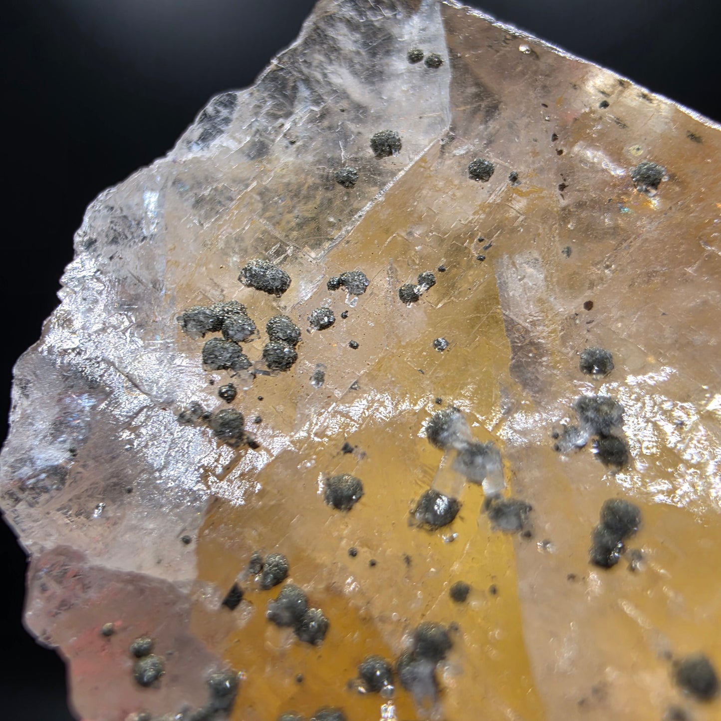 Fluorite with Chalcopyrite - Morocco