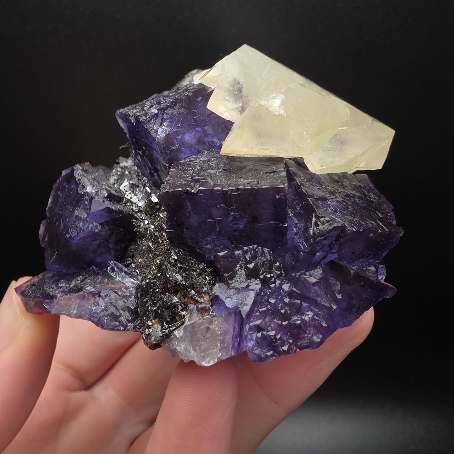 Fluorite, Calcite, Sphalerite - Elmwood Mine