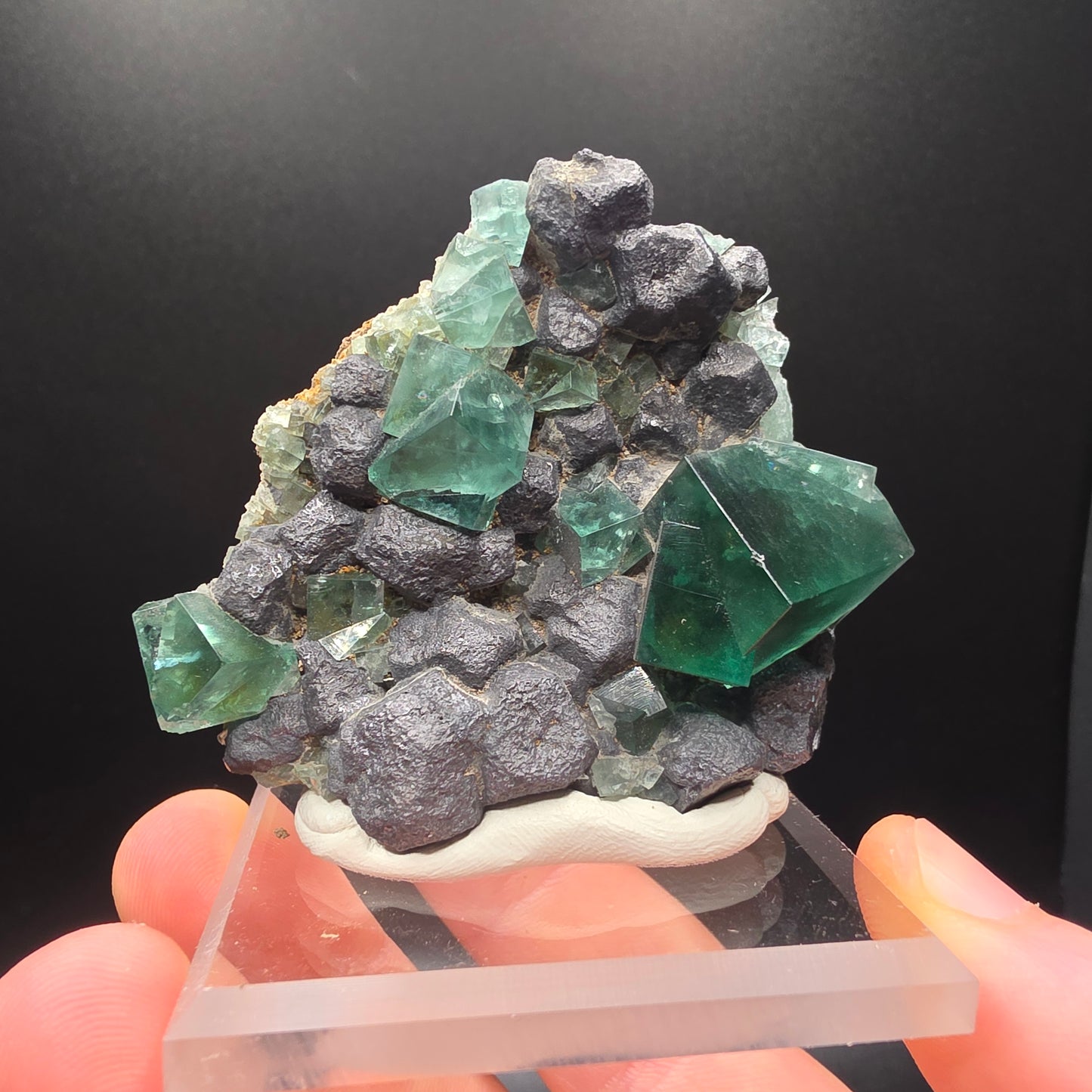 Fluorite on Galena - Diana Maria