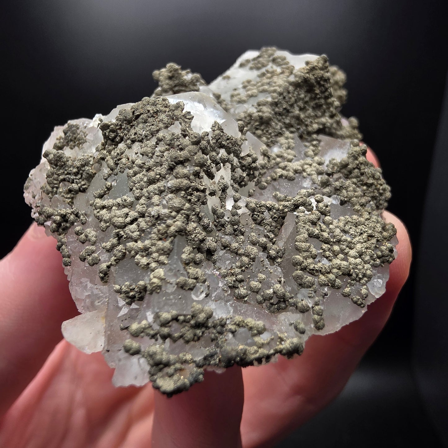 Chalcopyrite on Fluorite - Morocco