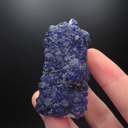 Blue Fluorite on Quartz - Inner Mongolia