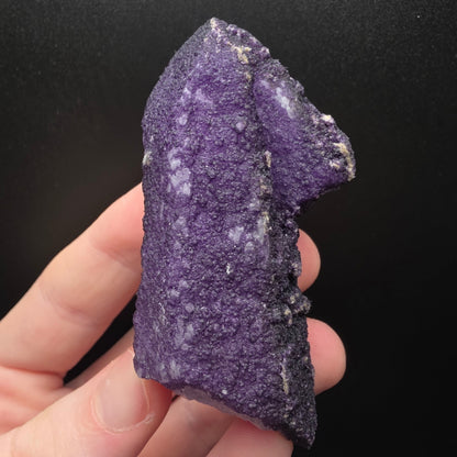 Purple Fluorite on Quartz - Inner Mongolia