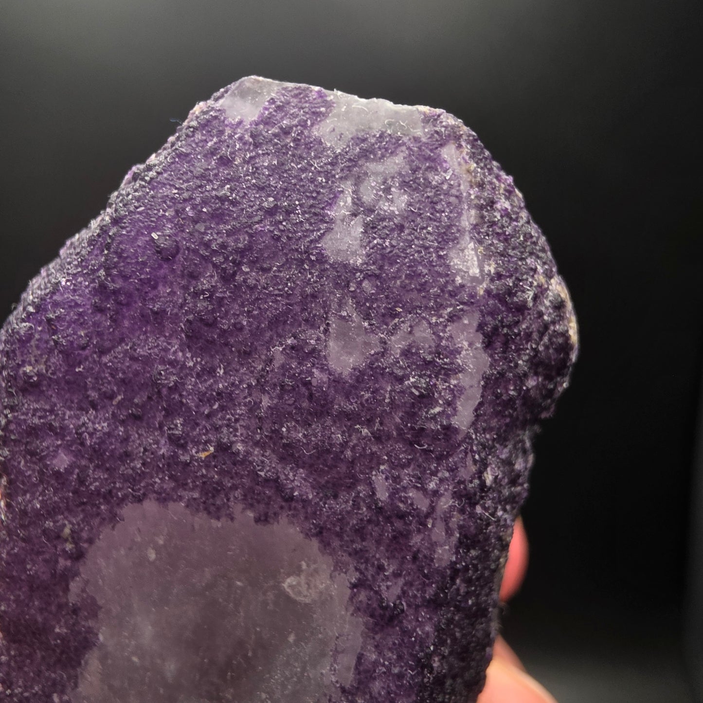 Purple Fluorite on Quartz - Inner Mongolia