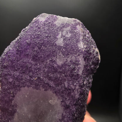 Purple Fluorite on Quartz - Inner Mongolia