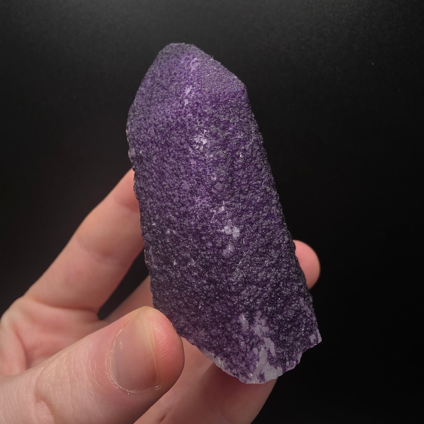 Purple Fluorite on Quartz - Inner Mongolia