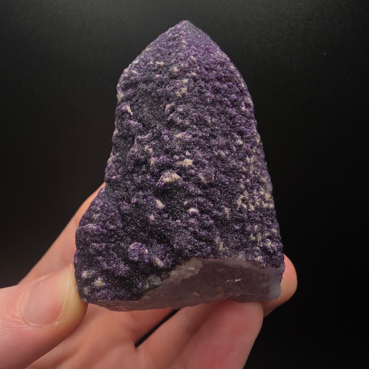 Purple Fluorite on Quartz - Inner Mongolia
