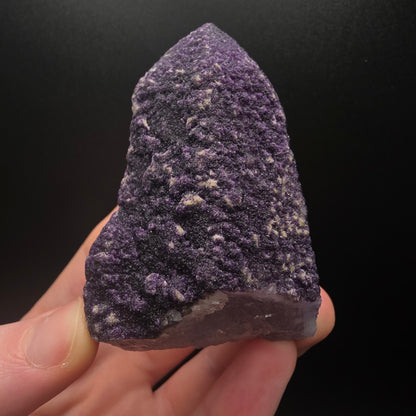 Purple Fluorite on Quartz - Inner Mongolia